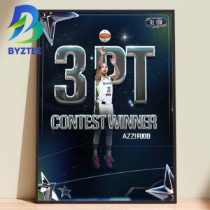 Azzi Fudd 3PT All Star Contest Winner 2026 Home Decor Poster Canvas