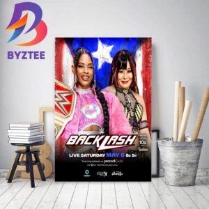 Bianca Belair Vs Iyo Sky At WWE Backlash For WWE Raw Womens Champion Decor Poster Canvas