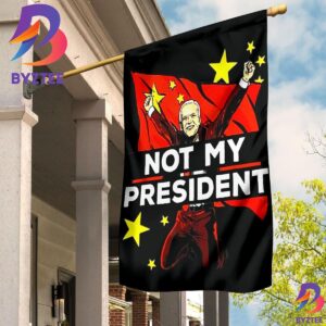 Biden Is Not My President Flag Joe Biden Not My President Fuck Biden Flag 2 Sides Garden House Flag