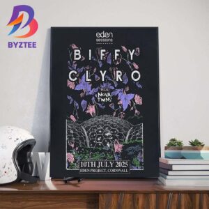 Biffy Clyro Plus Nova Twins At Eden Project Cornwall On July 10th 2025 Wall Art Decor Poster Canvas