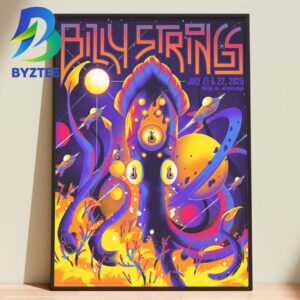 Billy Strings Boston MA Agganis Arena July 21&22th 2026 Home Decor Poster Canvas