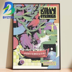 Billy Strings Portsmouth Pavilion 18th 2026 Home Decor Poster Canvas