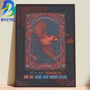 Billy Strings Sadie May Adamy In Roanoke Va 2026 Home Decor Poster Canvas