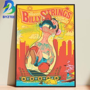 Billy Strings The Greatest Show Of All Time Boston MA July 22th 2026 Home Decor Poster Canvas