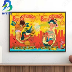 Billy Strings The Greatest Show Of All Time Boston MA July 22th 2026 Matchup Home Decor Poster Canvas