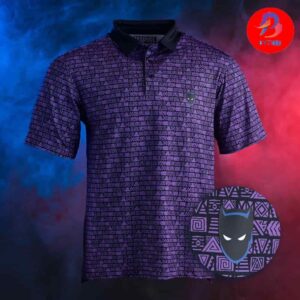 Black Panther Wakanda Forever All Day RSVLTS Politeness For Summer Polo Shirts
