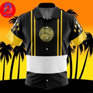 Black Ranger Ninjetti Mighty Morphin Power Rangers For Men And Women In Summer Vacation Button Up Hawaiian Shirt