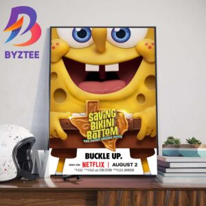 Buckle Up Saving Bikini Bottom The Sandy Cheeks Movie Official Poster Wall Decor Poster Canvas