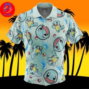 Bulbasaur Pattern Pokemon For Men And Women In Summer Vacation Button Up Hawaiian Shirt