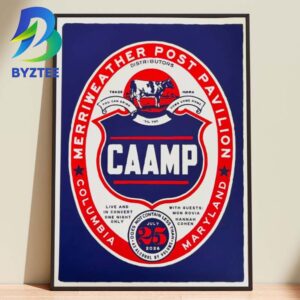 Caamp Merriweather Post Pavilion Marry land Columbia 2026 Home Decor Poster Canvas