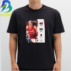 Caitlin Clark Vs Storm Career High 45 Points In Fever 2026 Unisex T- Shirt