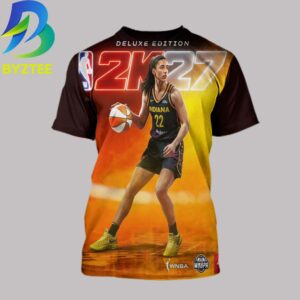 Caitlin Clark WNBA 2k27 Deluxe Edition Cover Athlete All Over Print T- Shirt