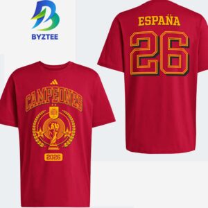 Campeones Spain Fifa World Cup 2026 Champions Two Sided T-Shirt