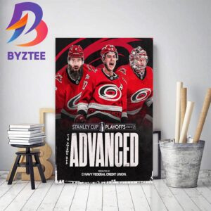 Carolina Hurricanes Advance To The Eastern Conference Finals Home Decor Poster Canvas
