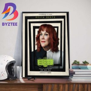 Catherine O Hara Is Delia Deetz In Beetlejuice Beetlejuice 2024 Wall Decor Poster Canvas