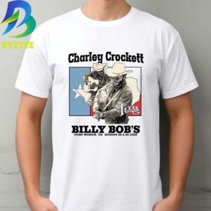 Charley Crockett Texas Billy Bob’s Fort Worth August 28 & 29 2026 Unisex T- Shirt