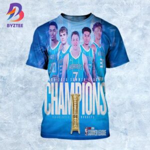 Charlotte Hornets Are 2025 NBA 2K26 Summer League Champions For The First Time Ever All Over Print Shirt