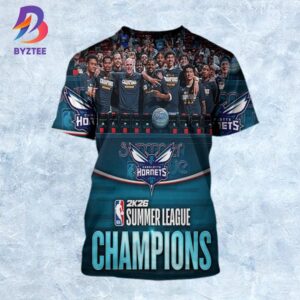 Charlotte Hornets Are The NBA 2K26 Summer League Champions All Over Print Shirt