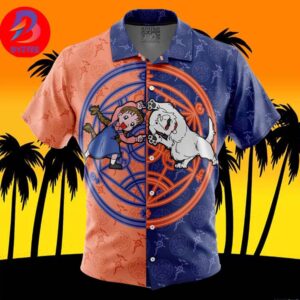 Chimera V1 Fullmetal Alchemist For Men And Women In Summer Vacation Button Up Hawaiian Shirt