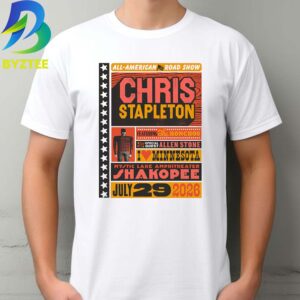 Chris Stapleton Featuring The Honchos With Special Guest Allen Stone Mystic Lake Amphitheater Shakopee July 29th 2026 Unisex T- Shirt