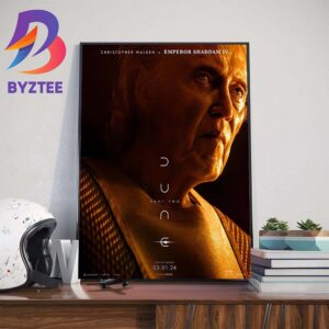 Christopher Walken Is Shaddam IV In Dune Part Two 2024 Official Poster Wall Decor Poster Canvas