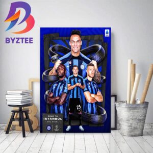 Congratulations Inter Milan Back In A UEFA Champions League Final Home Decor Poster Canvas