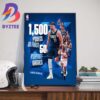 Congratulations to Eddie Rosario 100 Career Hits For Atlanta Braves In MLB Wall Decor Poster Canvas