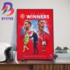 Congratulations To Max Allegri And Juventus Champions Coppa Italia 2023-2024 Wall Decor Poster Canvas