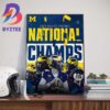 Congratulations To The Cityzens And Manchester City Are The 2023-2024 England Premier League Champions Wall Decor Poster Canvas