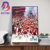 Congratulations To The Cityzens And Manchester City Are The 2023-2024 England Premier League Champions Wall Decor Poster Canvas