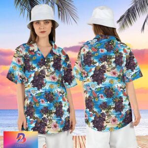 Darth Vader Tropical Watermelon Hibiscus Summer Hawaiian Shirt For Men And Women