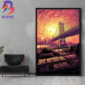 Dave Matthews Band Camden 2025 Poster Tonight Show At Freedom Mortgage Pavilion In New Jersey On July 26 2025 Home Decor Poster Canvas
