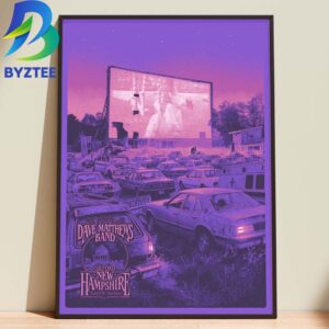 Dave Matthews Band Gilford New Hampshire Bank NH Paviliion Home Decor Poster Canvas