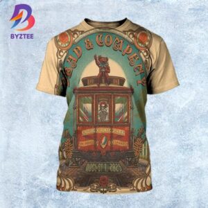 Dead And Company 2025 San Francisco Concert Poster Show At Golden Gate Park In California On August 1 2025 All Over Print Shirt