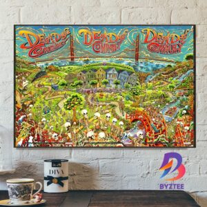 Dead And Company Celebrating 60 Years Of Grateful Dead Music At Golden Gate Park 2025 Poster In San Francisco CA On August 1-2-3 2025 Poster Canvas