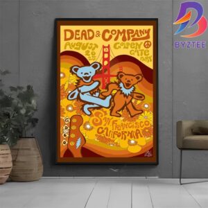 Dead And Company Fan Art Poster At Golden Gate Park In San Francisco CA On August 1-2-3 2025 Home Decor Poster Canvas