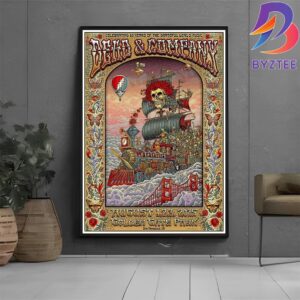 Dead And Company Golden Gate Park 2025 Poster Celebrating 60 Years Of Grateful Dead Music In San Francisco CA On August 1-2-3 2025 Poster Canvas