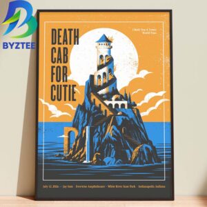 Death Cab for Cutie In White River State Park I Build You A Tower World Tour July 12 2026 Home Decor Poster Canvas