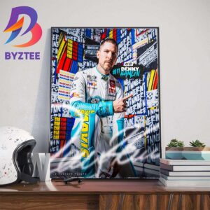 Denny Hamlin Wins The Toyota Owners 400 At Richmond Raceway NASCAR Series Wall Decor Poster Canvas