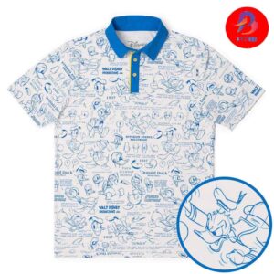 Disney Donald Duck 90th Designing Donald All Day RSVLTS Politeness For Summer Polo Shirts