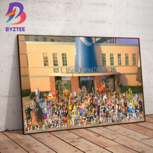 Disney Once Upon A Studio Group Photo Wall Decor Poster Canvas