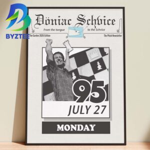 Doniac Schvice The Phish Newsletter The Garden 2026 Edition 95 July 27th Monday Home Decor Poster Canvas