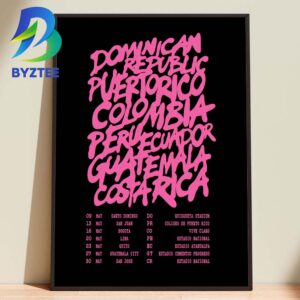 Ed Sheeran Loop Tour Exclusive Latin America 2026 Home Decor Poster Canvas