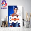Edmonton Oilers Stuart Skinner Is Rookie Of The Month Of NHL Decor Poster Canvas