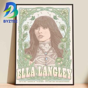 Ella Langley TD Coliseum 2026 Hamilton ON July 16th Home Decor Poster Canvas