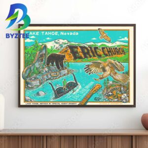 Eric Church 2026 Lake Tahoe Nevada Home Decor Poster Canvas