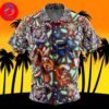 Fighting Type Pattern Pokemon For Men And Women In Summer Vacation Button Up Hawaiian Shirt