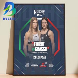 Fiorot Vs Grasso Noche UFC Combate De Peso Mosca 2026 Home Decor Poster Canvas