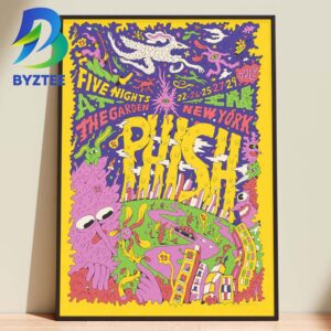 Phish Band Five Nights At The Garden In New York 2026 Home Decor Poster Canvas