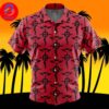 Flamels Cross Fullmetal Alchemist For Men And Women In Summer Vacation Button Up Hawaiian Shirt